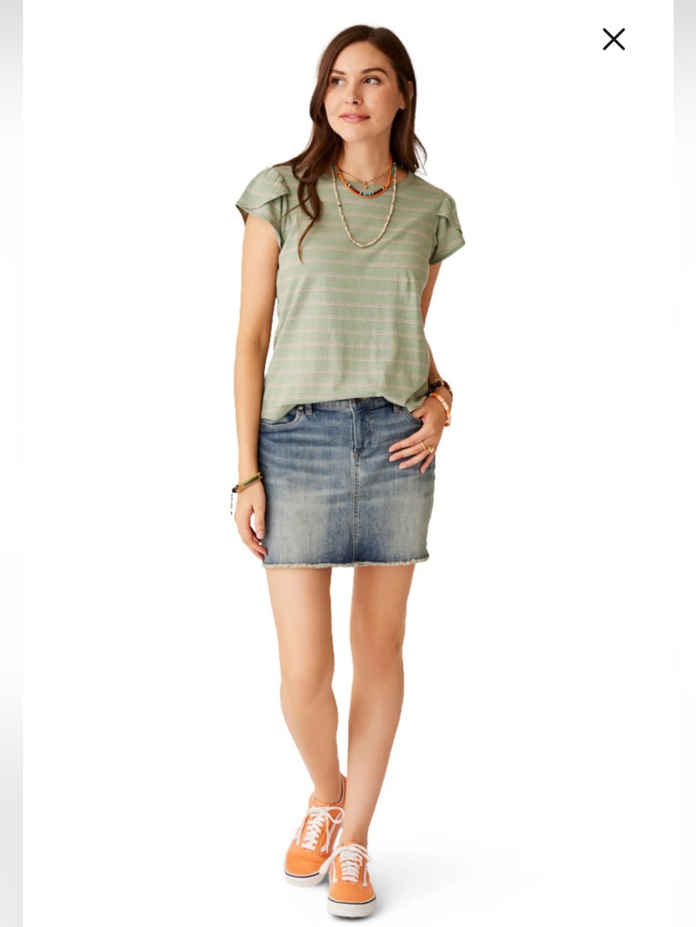 Carve Designs Maui Denim Mini Skirt Outfit